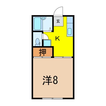 ラポール田中の物件間取画像